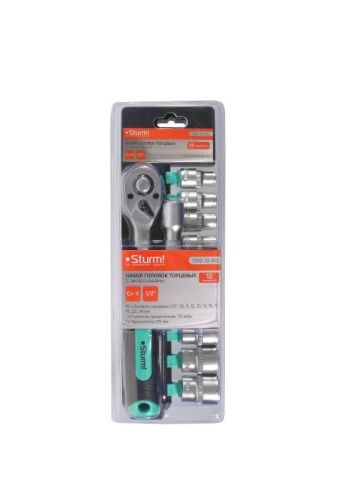 Набор головок торцевых с аксессуарами, 12 пр., 1/2"  Sturm-Tehinstrument