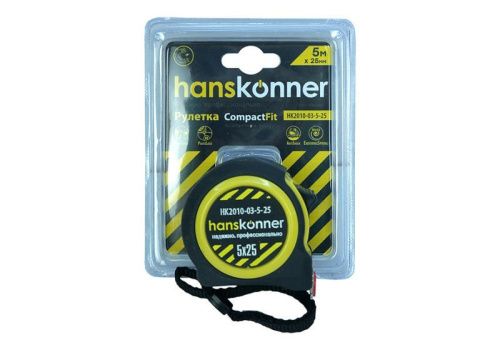 Рулетка 5x25мм, Hanskonner-Tehinstrument