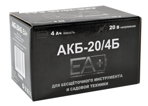 Аккумулятор АКБ-20/4Б EA+ для бесщёточного инструмента и садовой техники-Tehinstrument