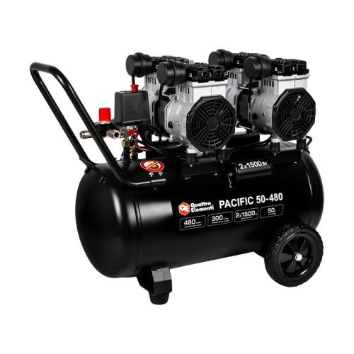 Компрессор поршневой безмасляный QUATTRO ELEMENTI PACIFIC 50-480-Tehinstrument
