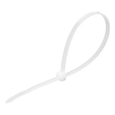 Хомуты, 250 x 4.8 мм, пластиковые, белые, 100 шт Сибртех-Tehinstrument