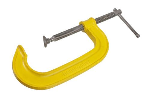 Струбцина G-образная, 150 мм / 6", чугун, оксидированный винт, hanskonner-Tehinstrument