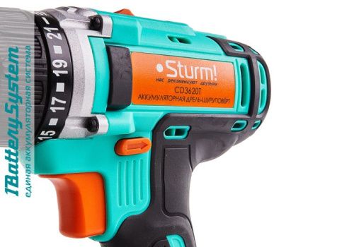 Аккумуляторный шуруповерт  Sturm CD3620T 1BatterySystem-Tehinstrument