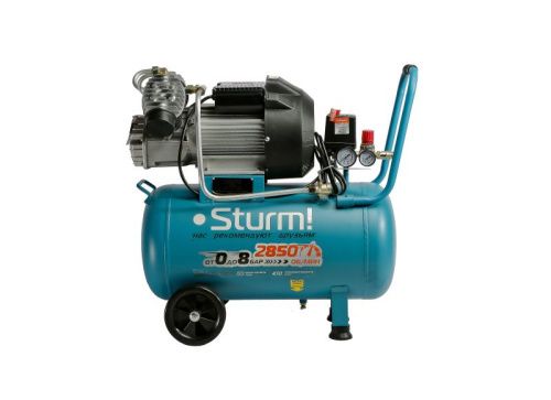 Компрессор воздушный масляный  Sturm AC93250, 2,4кВт,410л/мин, ресивер 50л, прямой привод-Tehinstrument