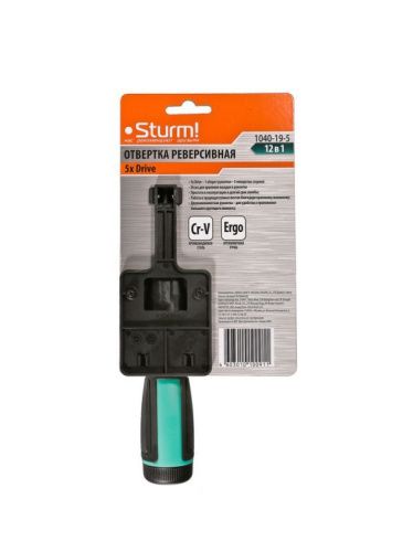 Отвертка реверсивная, 5x Drive, CrV  Sturm-Tehinstrument