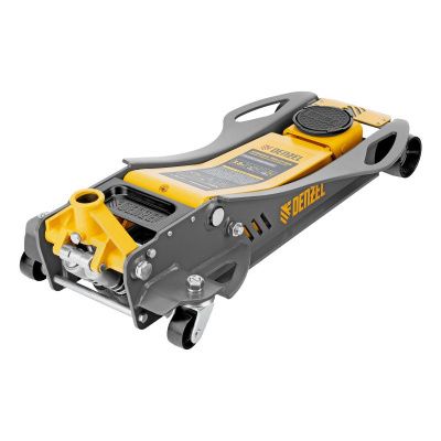 Домкрат гидравлический подкатной, 3,8 т, 110-580 мм, быстрый подъем, низкий подхват, проф. Denzel-Tehinstrument