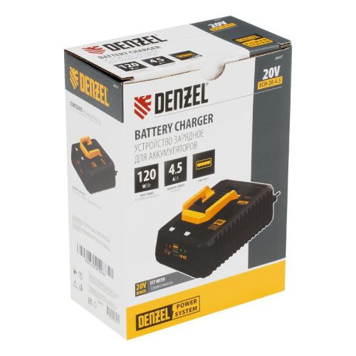 Устройство зарядное для аккумуляторов Denzel BCH-20-4.5, Li-Ion, 20 В, 4,5 А-Tehinstrument