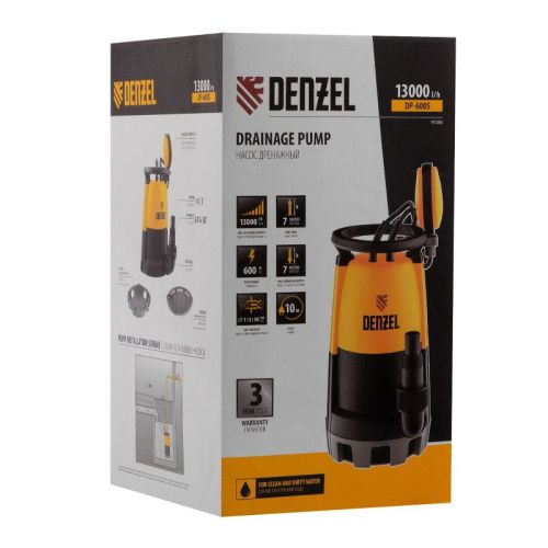 Дренажный насос для чистой и грязной воды Denzel DP-600S-Tehinstrument