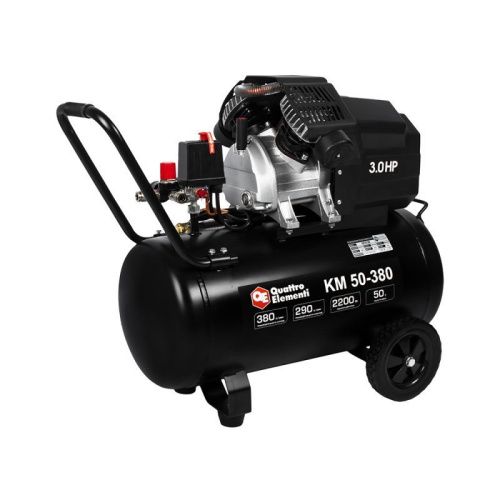 Компрессор поршневой масляный QUATTRO ELEMENTI KM 50-380-Tehinstrument