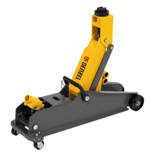 Домкрат гидравлический подкатной с фиксатором, 3 т, 150-532 мм, SUV/ Denzel-Tehinstrument