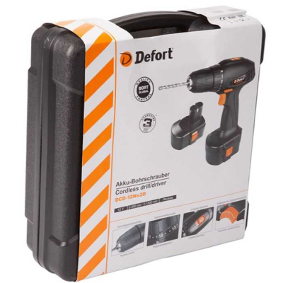 Аккумуляторный шуруповерт Defort DCD-12Nx2D (дрель-шуруповерт Дефорт 12н), 98292114-Tehinstrument