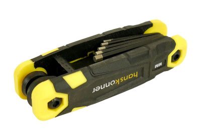 Набор шестигранных ключей, 1, 5-8 мм, 8 шт, S2, складные, Hanskonner-Tehinstrument