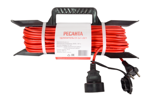 Удлинитель силовой на раме Ресанта СУ-2х1-20/1 (IP44)-Tehinstrument