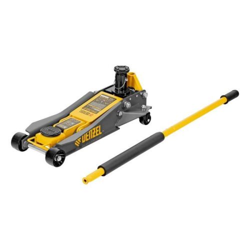 Домкрат гидравлический подкатной, 2/3 т, 98-770 мм, быстрый подъем, низ. подхват, проф, SUV Denzel-Tehinstrument