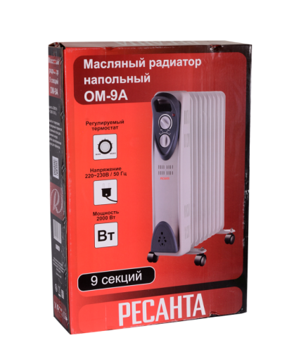 Масляный радиатор РЕСАНТА ОМ-9А-Tehinstrument