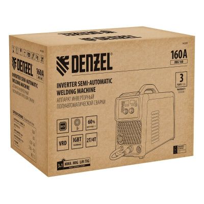 Инверторный полуавтоматический сварочный аппарат Denzel MIG-160-Tehinstrument