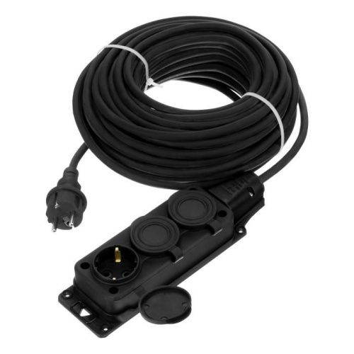 Удлинитель-шнур силовой Denzel Top Series, КГТТ, 20м, 3 розетки, 3 x 2,5 мм, 3 м-Tehinstrument