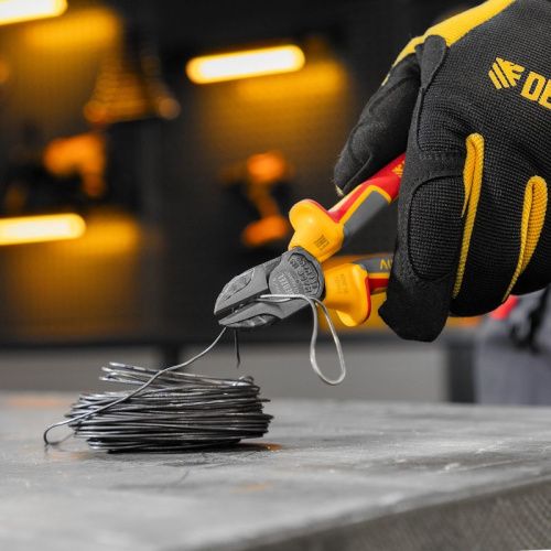 Бокорезы, диэлектрические рукоятки, до 1000 В, трехкомпонентные рукоятки, 160 мм Denzel-Tehinstrument