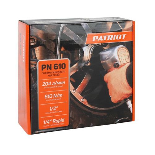 Пневмогайковерт ударный Patriot PN 610-Tehinstrument