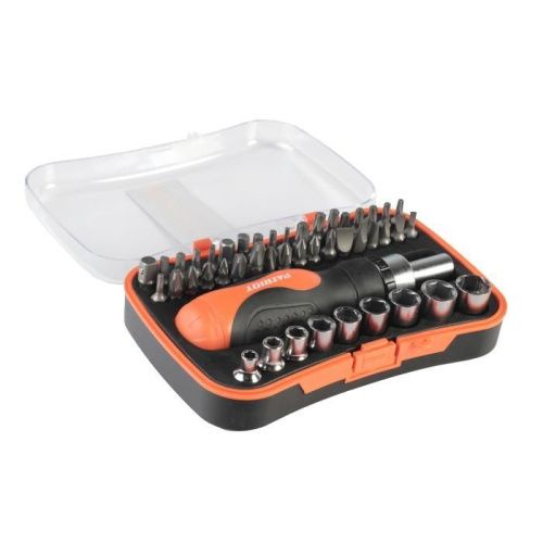 Отвертка-трещотка PATRIOT с битами и торцевыми головками-Tehinstrument