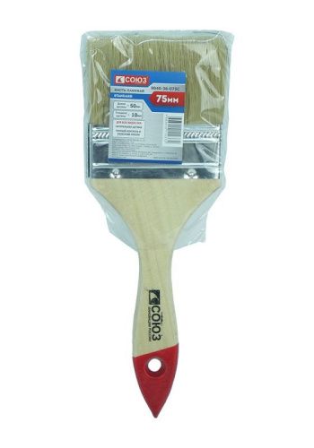 Кисть плоская Standard 3" (75 мм), натуральная щетина СОЮЗ-Tehinstrument