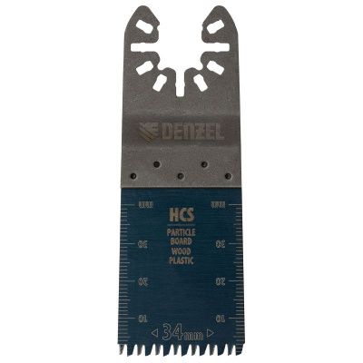Насадка для МФИ режущая пазовая прямая, HCS, по дереву, ламинату 34 х 2.5 мм, крупный зуб Denzel-Tehinstrument