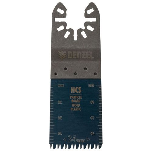 Насадка для МФИ режущая пазовая прямая, HCS, по дереву, ламинату 34 х 2.5 мм, крупный зуб Denzel-Tehinstrument