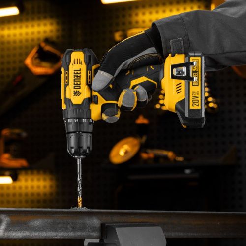 Аккумуляторный шуруповерт Denzel CDQ-20, Li-Ion, 20 В-Tehinstrument