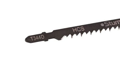 Пилки для лобзика по дереву T344D, 5 шт, T344D, 152х126мм, шаг зуба 4мм, быстрый рез, HCS,  Sturm-Tehinstrument