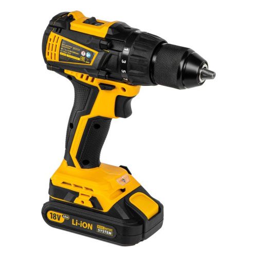 Дрель-шуруповерт аккумуляторная Denzel, бесщет. BLDL-IB-18-02-Tehinstrument