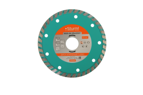 Алмазный диск, сухая/влажная резка, "Турбо" 125мм ПРОМО  Sturm-Tehinstrument