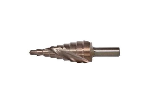 Сверло ступенчатое по металлу 4-20мм шаг 2мм Р6М5+COBALT спираль  Sturm-Tehinstrument