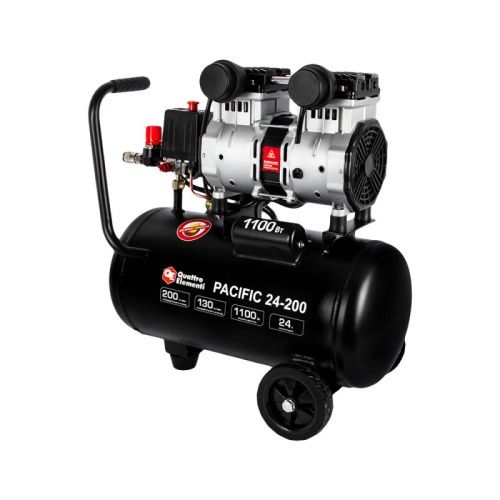 Компрессор поршневой безмасляный QUATTRO ELEMENTI PACIFIC 24-200-Tehinstrument