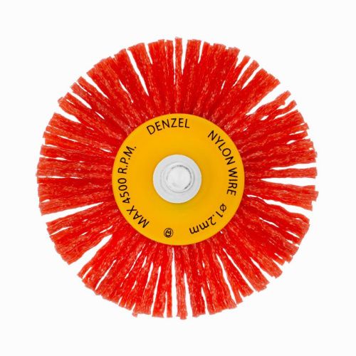 Щетка для дрели, 65 мм, Плоская, со шпилькой, нейлоновая щетина Denzel-Tehinstrument