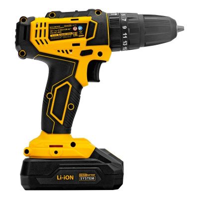 Дрель-шуруповерт аккумуляторная ударная Denzel CID-18-02BM-Tehinstrument