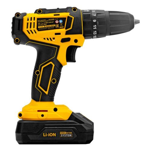 Дрель-шуруповерт аккумуляторная ударная Denzel CID-18-02BM-Tehinstrument