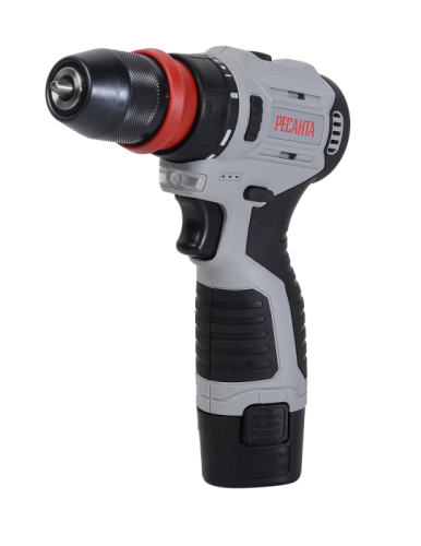 Дрель-шуруповерт аккумуляторная Ресанта ДА-12-2ЛК-Б (бесщеточный двигатель)-Tehinstrument