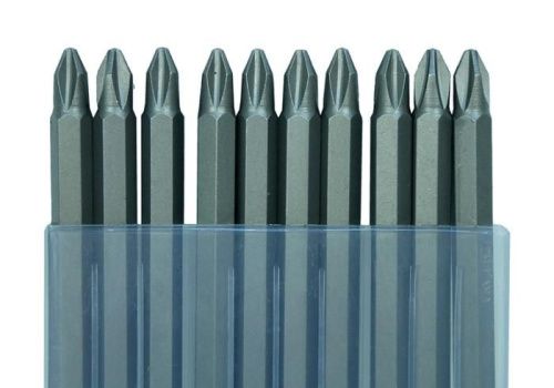 Биты PH2x75мм, сталь crv, С МАГНИТН. НАКОНЕЧНИКОМ,10 шт. В пластик.кейсе  Sturm-Tehinstrument