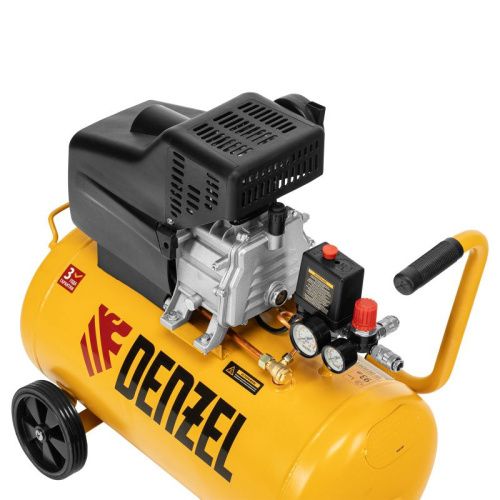 Компрессор воздушный, прямой привод DC1500/50, 1.5 кВт, 50 литров, 220 л/мин Denzel-Tehinstrument