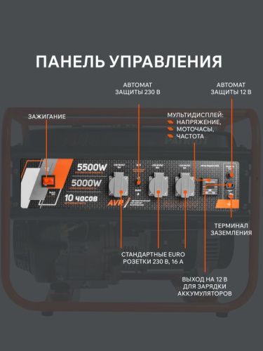 Генератор бензиновый PATRIOT GRS 6500-Tehinstrument