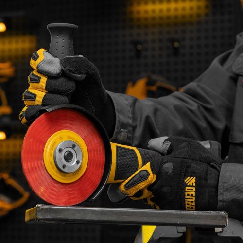 Щетка для УШМ, 125 мм, Плоская, нейлоновая щетина, посадка 22,2 мм Denzel-Tehinstrument