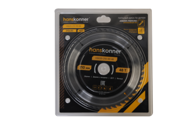 Пильный диск по дереву ArmorPiercing 210x30мм, 48 зубьев, Hanskonner-Tehinstrument