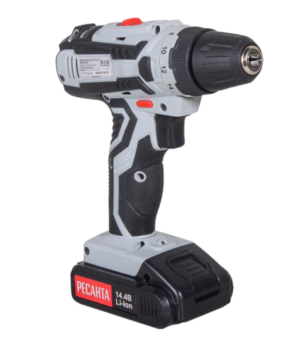 Дрель-шуруповерт аккумуляторная Ресанта ДА-14-2ЛК-Tehinstrument