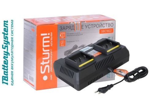 Зарядное устройство Sturm SBC1822 1BatterySystem 18 В, для двух батарей-Tehinstrument