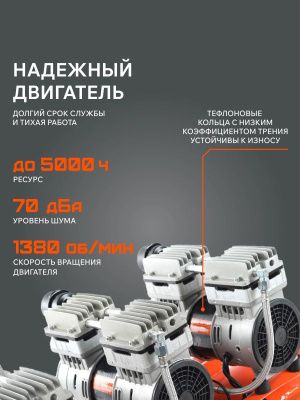 Компрессор поршневой безмасляный Patriot WO 100-440-Tehinstrument