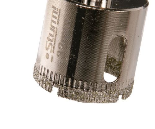 Коронка алмазн. По керам. Плитке и стеклу 32 х 55 мм с центрир. Сверл.  Sturm-Tehinstrument