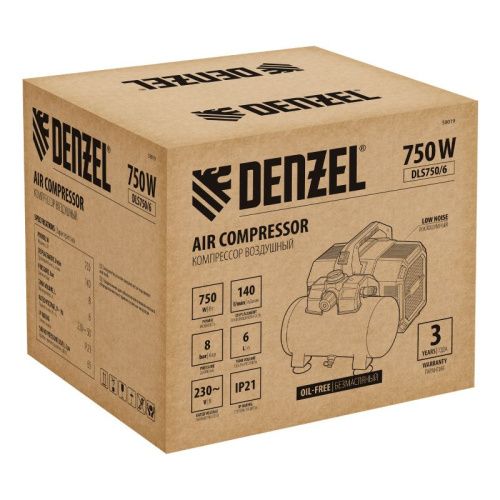Компрессор Denzel DLS750/6-Tehinstrument