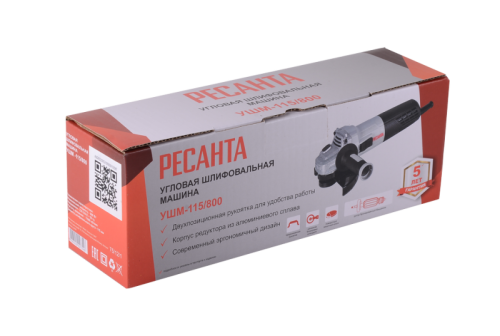 Углошлифовальная машина (болгарка) Ресанта УШМ-115/800-Tehinstrument
