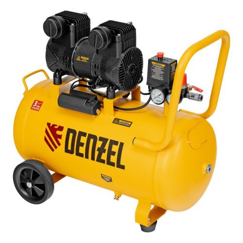 Малошумный безмасляный компрессор Denzel DLP-1500/50-Tehinstrument