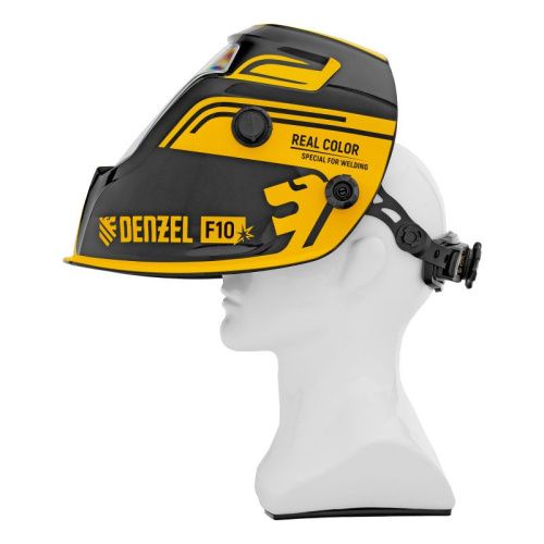 Щиток защитный лицевой (маска сварщика) F10, см. окно 100х96, Real Color, DIN 4-8/9-13 Denzel-Tehinstrument